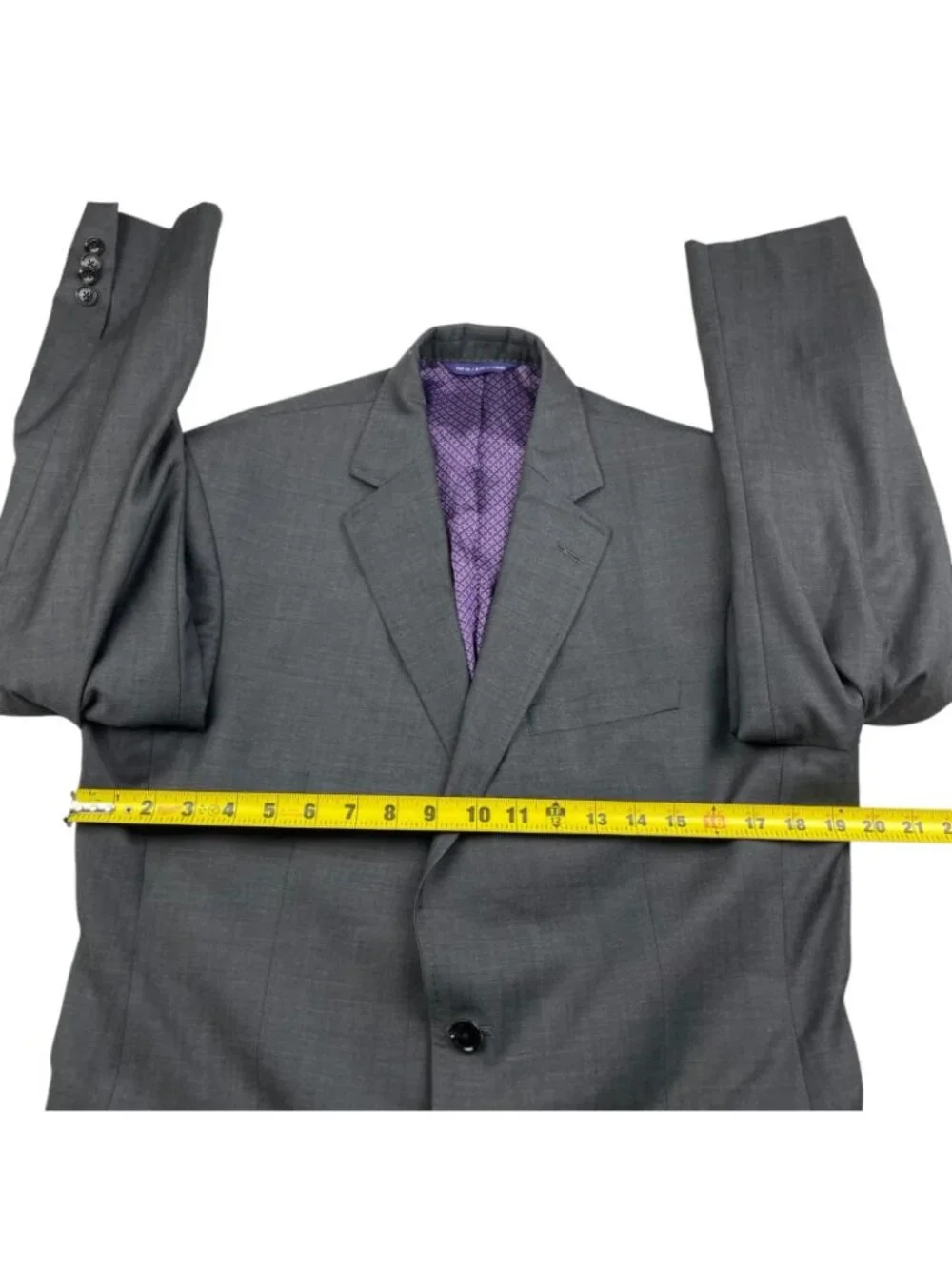 Ted Baker Men's Endurance Jarrow CT 100% Wool 2-Button Blazer Gray • 42R US